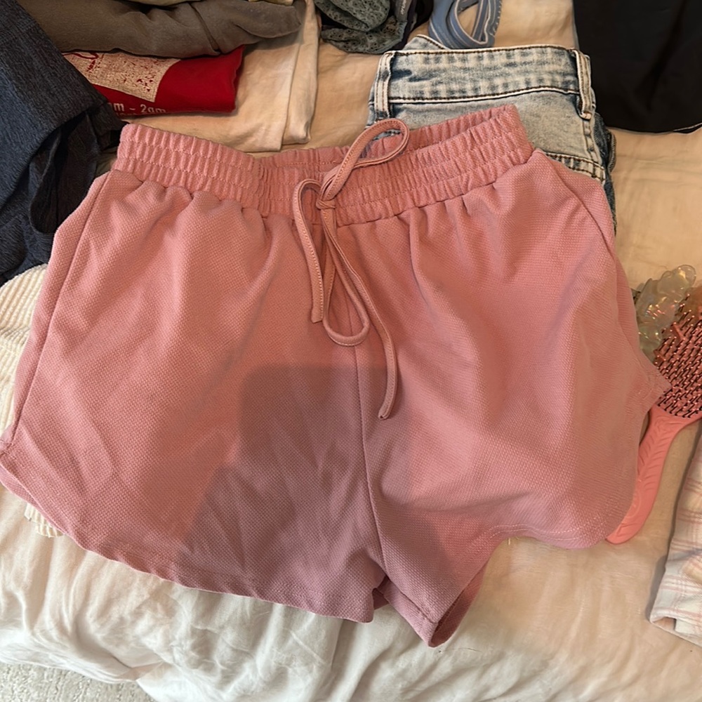 Pink comfy shorts